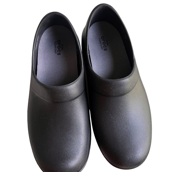 Crocs On the Clock Work Slip On Clogs Slip Resistant Black Size W 9 - Picture 5 of 11